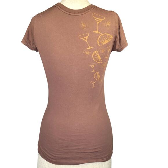 Jimmy Buffett Margaritaville Cotton Brown Tee Shirt Size Small - Picture 2 of 3